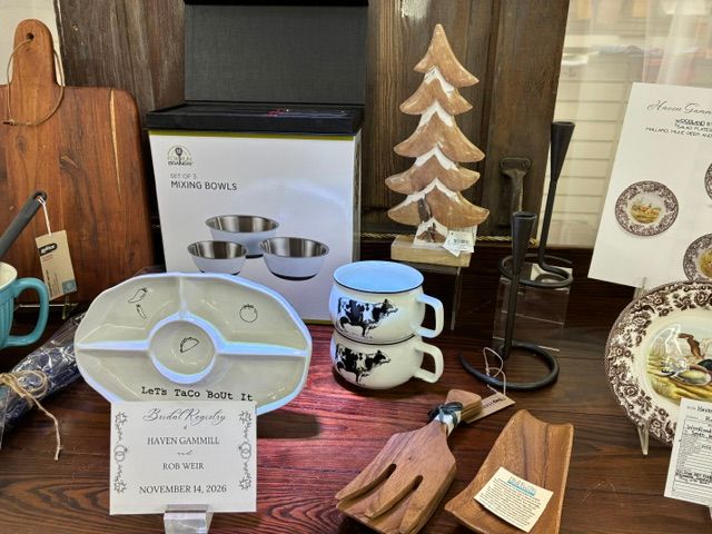 Haven Gammill & Rob Weir registry gift selection 2